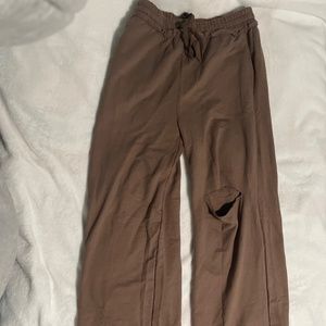 Brown sweatpants